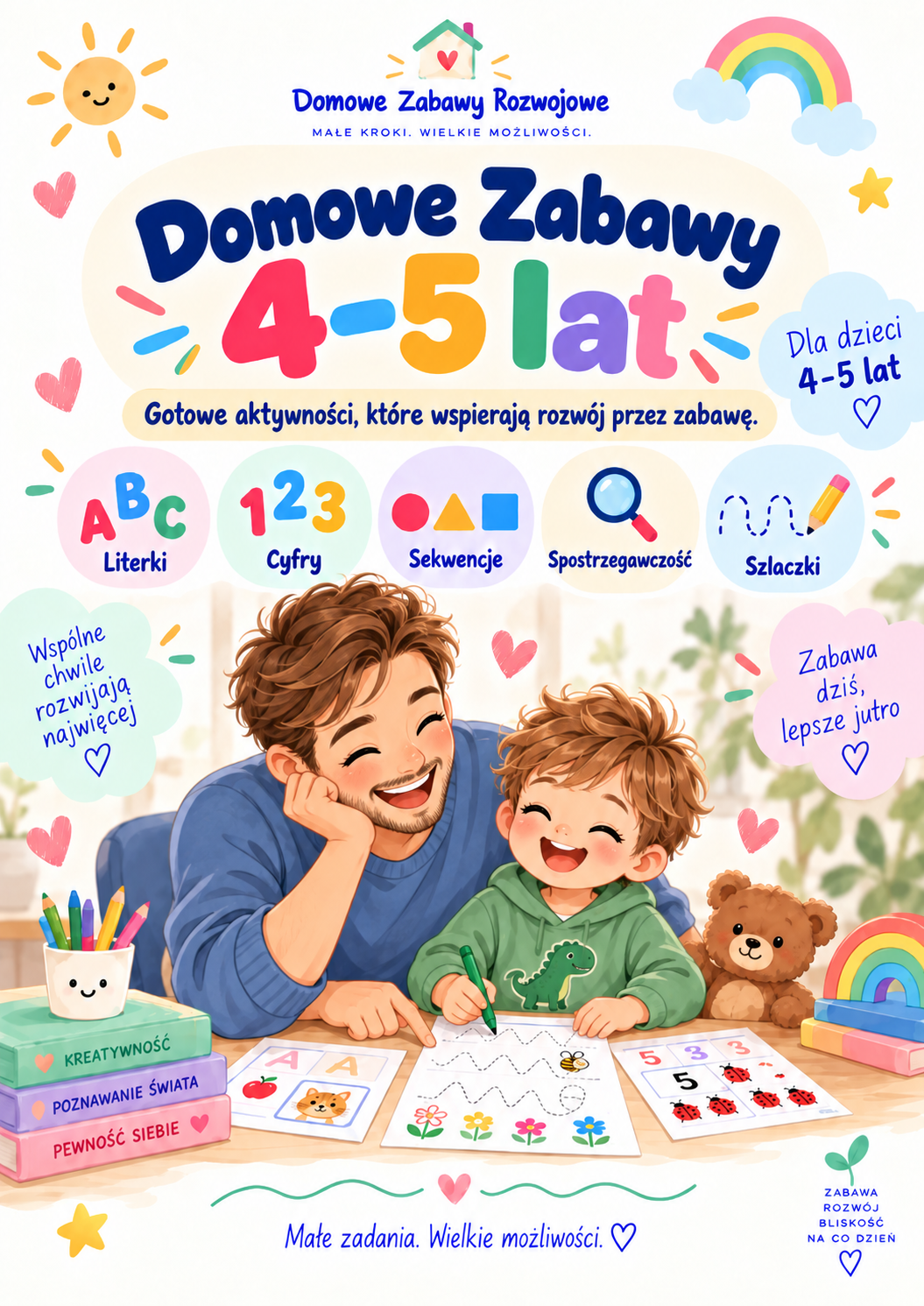 Okładka: Domowe Zabawy 4–5 lat